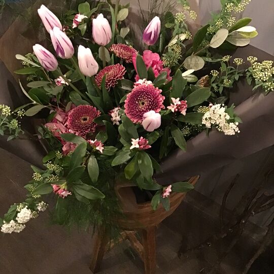 お悔やみの花束